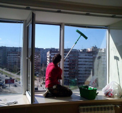 Мытье окон в однокомнатной квартире Динская